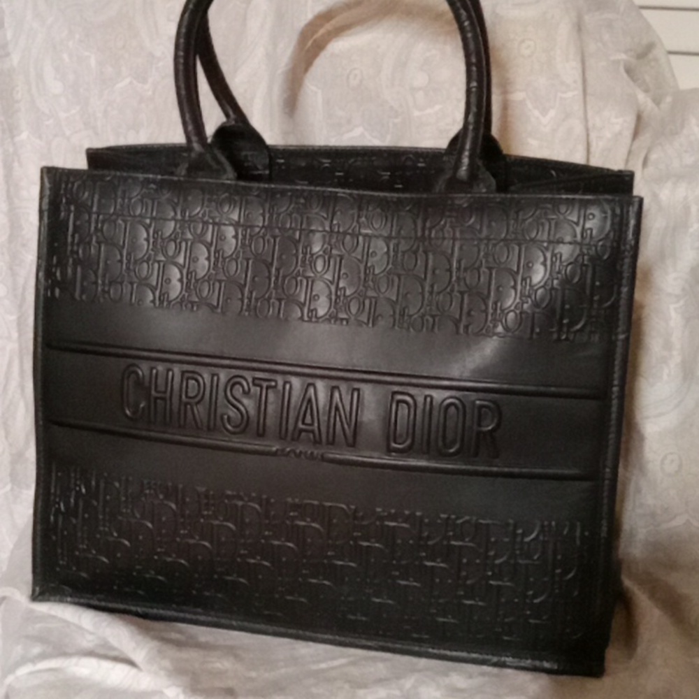 Christian Dior Black Bookbag